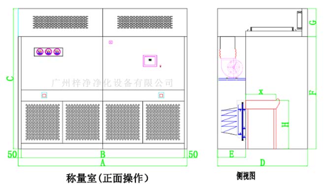 稱量罩設(shè)計(jì)方案圖 稱量罩設(shè)計(jì)方案圖